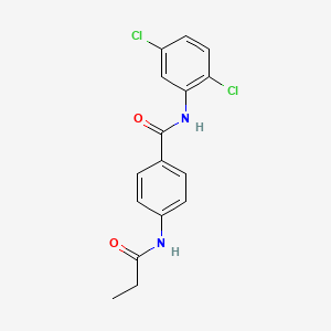 N-(2,5-dichlorophenyl)-4-(propanoylamino)benzamide