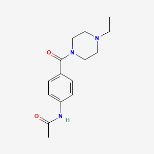 N-[4-(4-ethylpiperazine-1-carbonyl)phenyl]acetamide