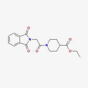 Ethyl 1-[2-(1,3-dioxoisoindol-2-yl)acetyl]piperidine-4-carboxylate