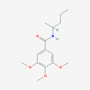 molecular formula C15H23NO4 B11171164 3,4,5-trimethoxy-N-(pentan-2-yl)benzamide 