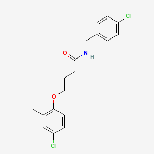 4-(4-chloro-2-methylphenoxy)-N-[(4-chlorophenyl)methyl]butanamide