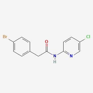 molecular formula C13H10BrClN2O B11171186 2-(4-bromophenyl)-N-(5-chloropyridin-2-yl)acetamide 