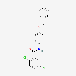 molecular formula C20H15Cl2NO2 B11171228 N-[4-(benzyloxy)phenyl]-2,5-dichlorobenzamide 