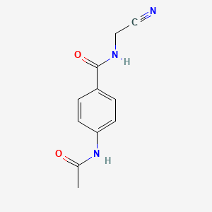 4-(acetylamino)-N-(cyanomethyl)benzamide