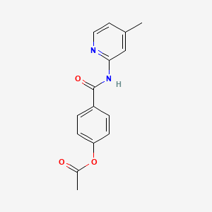 4-[(4-Methylpyridin-2-yl)carbamoyl]phenyl acetate