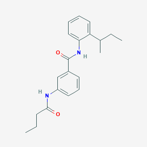 molecular formula C21H26N2O2 B11171284 3-(butanoylamino)-N-[2-(butan-2-yl)phenyl]benzamide 