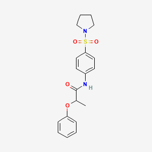 2-Phenoxy-N-[4-(pyrrolidine-1-sulfonyl)-phenyl]-propionamide