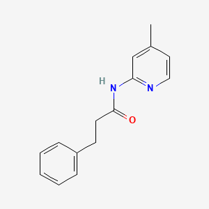 molecular formula C15H16N2O B11171374 N-(4-methylpyridin-2-yl)-3-phenylpropanamide 