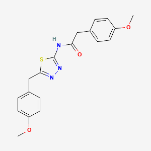 N-[5-(4-methoxybenzyl)-1,3,4-thiadiazol-2-yl]-2-(4-methoxyphenyl)acetamide