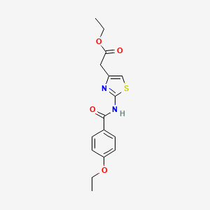 Ethyl (2-{[(4-ethoxyphenyl)carbonyl]amino}-1,3-thiazol-4-yl)acetate