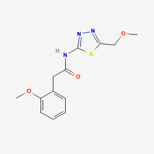 N-[5-(methoxymethyl)-1,3,4-thiadiazol-2-yl]-2-(2-methoxyphenyl)acetamide