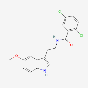 2,5-dichloro-N-[2-(5-methoxy-1H-indol-3-yl)ethyl]benzamide