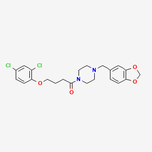 1-[4-(1,3-Benzodioxol-5-ylmethyl)piperazin-1-yl]-4-(2,4-dichlorophenoxy)butan-1-one