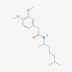 2-(3,4-dimethoxyphenyl)-N-(6-methylheptan-2-yl)acetamide