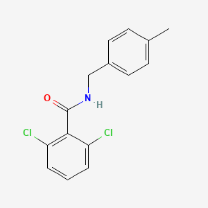 molecular formula C15H13Cl2NO B11171450 2,6-dichloro-N-[(4-methylphenyl)methyl]benzamide 