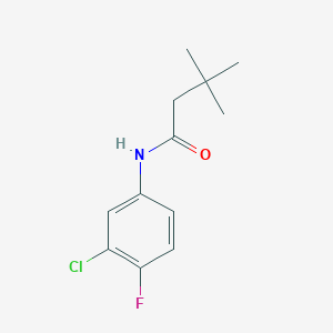 N-(3-chloro-4-fluorophenyl)-3,3-dimethylbutanamide