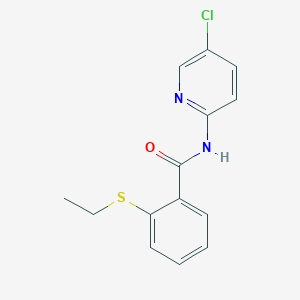 N-(5-chloropyridin-2-yl)-2-(ethylsulfanyl)benzamide