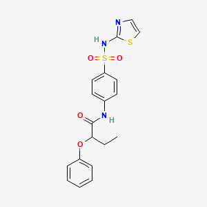 2-phenoxy-N-[4-(1,3-thiazol-2-ylsulfamoyl)phenyl]butanamide