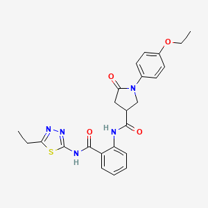 1-(4-ethoxyphenyl)-N-{2-[(5-ethyl-1,3,4-thiadiazol-2-yl)carbamoyl]phenyl}-5-oxopyrrolidine-3-carboxamide