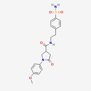 1-(4-methoxyphenyl)-5-oxo-N-[2-(4-sulfamoylphenyl)ethyl]pyrrolidine-3-carboxamide