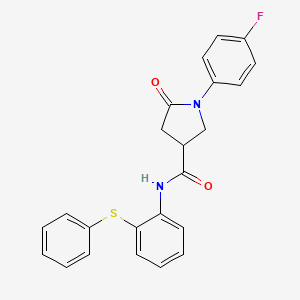 1-(4-fluorophenyl)-5-oxo-N-[2-(phenylsulfanyl)phenyl]pyrrolidine-3-carboxamide