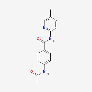 4-acetamido-N-(5-methylpyridin-2-yl)benzamide