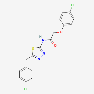 N-[5-(4-chlorobenzyl)-1,3,4-thiadiazol-2-yl]-2-(4-chlorophenoxy)acetamide