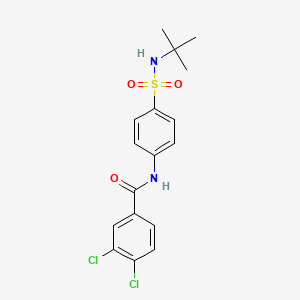 N-[4-(tert-butylsulfamoyl)phenyl]-3,4-dichlorobenzamide