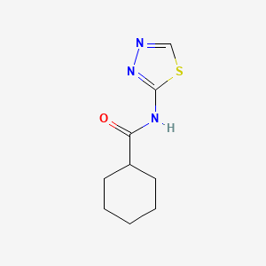 molecular formula C9H13N3OS B11171599 N-(1,3,4-thiadiazol-2-yl)cyclohexanecarboxamide 