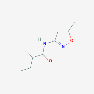 molecular formula C9H14N2O2 B11171606 2-methyl-N-(5-methyl-1,2-oxazol-3-yl)butanamide 