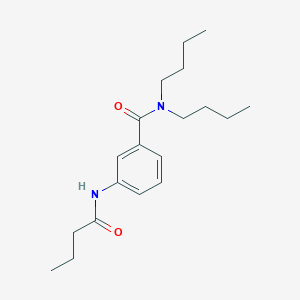 molecular formula C19H30N2O2 B11171626 3-(butanoylamino)-N,N-dibutylbenzamide 