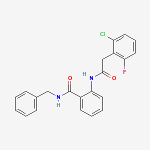 N-benzyl-2-{[(2-chloro-6-fluorophenyl)acetyl]amino}benzamide