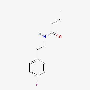 molecular formula C12H16FNO B11171660 N-[2-(4-fluorophenyl)ethyl]butanamide 