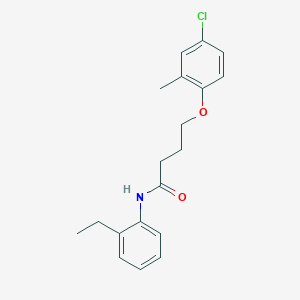 4-(4-chloro-2-methylphenoxy)-N-(2-ethylphenyl)butanamide