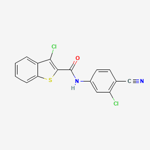 3-chloro-N-(3-chloro-4-cyanophenyl)-1-benzothiophene-2-carboxamide