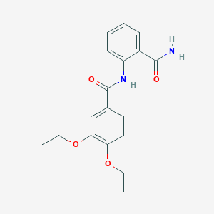 N-(2-carbamoylphenyl)-3,4-diethoxybenzamide