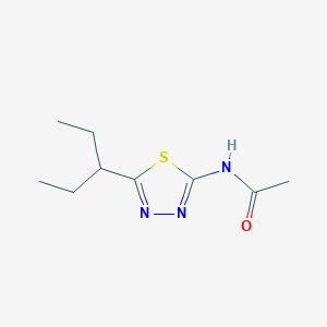 N-[5-(pentan-3-yl)-1,3,4-thiadiazol-2-yl]acetamide