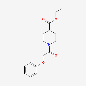 molecular formula C16H21NO4 B11171722 Ethyl 1-(2-phenoxyacetyl)piperidine-4-carboxylate 