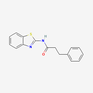 molecular formula C16H14N2OS B11171726 N-(1,3-benzothiazol-2-yl)-3-phenylpropanamide 