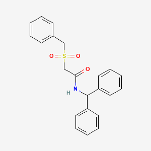 2-(benzylsulfonyl)-N-(diphenylmethyl)acetamide