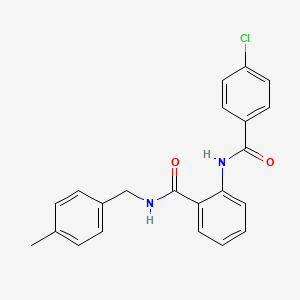 2-{[(4-chlorophenyl)carbonyl]amino}-N-(4-methylbenzyl)benzamide