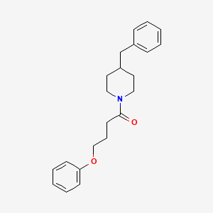 molecular formula C22H27NO2 B11171783 1-(4-Benzylpiperidin-1-yl)-4-phenoxybutan-1-one 