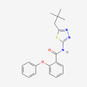 N-[5-(2,2-dimethylpropyl)-1,3,4-thiadiazol-2-yl]-2-phenoxybenzamide