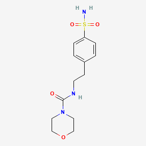 molecular formula C13H19N3O4S B11171792 N-[2-(4-sulfamoylphenyl)ethyl]morpholine-4-carboxamide 