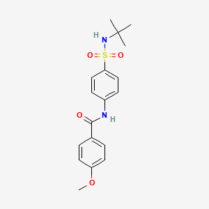 N-[4-(tert-butylsulfamoyl)phenyl]-4-methoxybenzamide