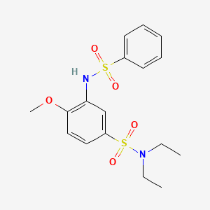 N,N-diethyl-4-methoxy-3-[(phenylsulfonyl)amino]benzenesulfonamide