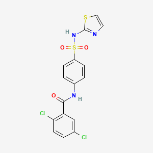 molecular formula C16H11Cl2N3O3S2 B11171827 2,5-dichloro-N-[4-(1,3-thiazol-2-ylsulfamoyl)phenyl]benzamide 