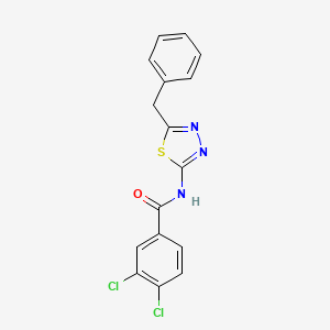 molecular formula C16H11Cl2N3OS B11171840 N-(5-benzyl-1,3,4-thiadiazol-2-yl)-3,4-dichlorobenzamide 