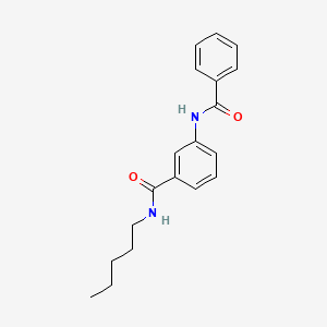 molecular formula C19H22N2O2 B11171852 3-benzamido-N-pentylbenzamide 