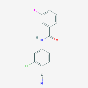 molecular formula C14H8ClIN2O B11171877 N-(3-chloro-4-cyanophenyl)-3-iodobenzamide 